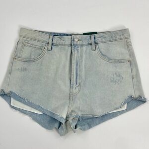 NWT Wild Fable Highest Rise Cheeky Denim Cutoff Boho Shorts Light 14